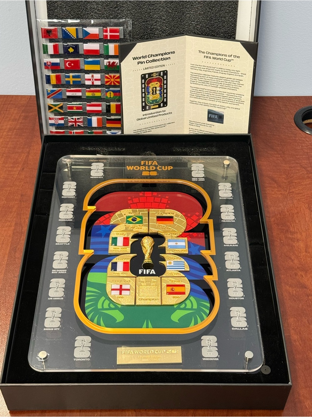 FIFA World Cup 2026 Presidential Collection Pin Set – Serial #0005/2026  RARE
